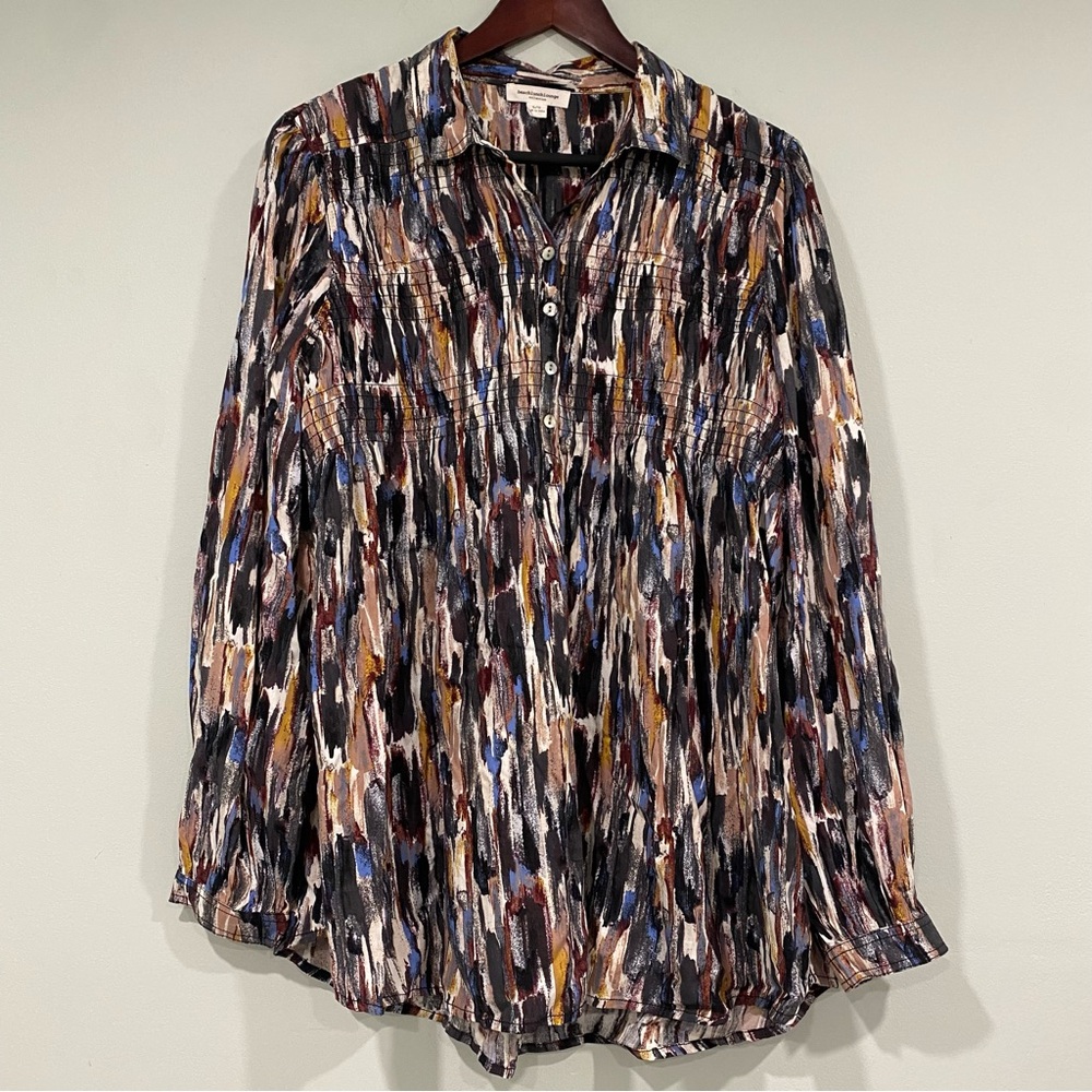 beachlunchlounge collection Multicolor Button Down Blouse Women's Size Large